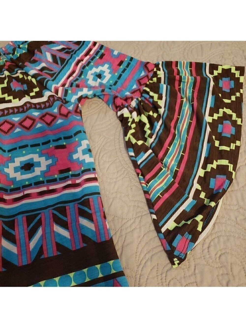 LILYPAD Aztec Bright Print Tunic Dress - Picture 3 of 9